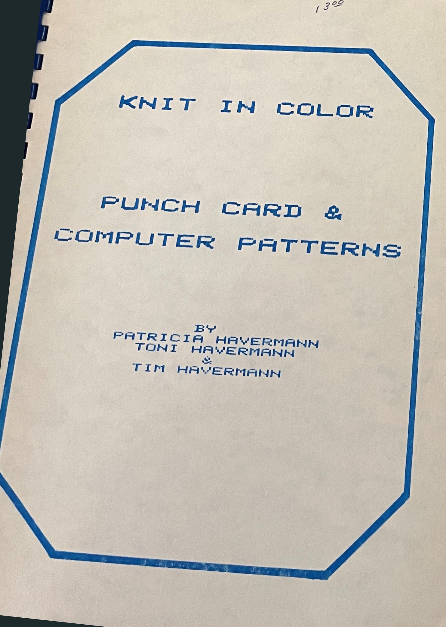 Knit In Color:  Punch Card & Computer Patterns